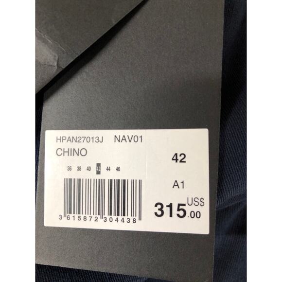 The Kooples Straight Fit Chino Pants Preppy Trousers Navy Blue NWT Mens FR 42 - Picture 6 of 10